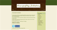 Desktop Screenshot of emergingedgepublishing.com