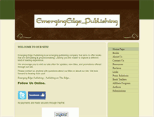 Tablet Screenshot of emergingedgepublishing.com